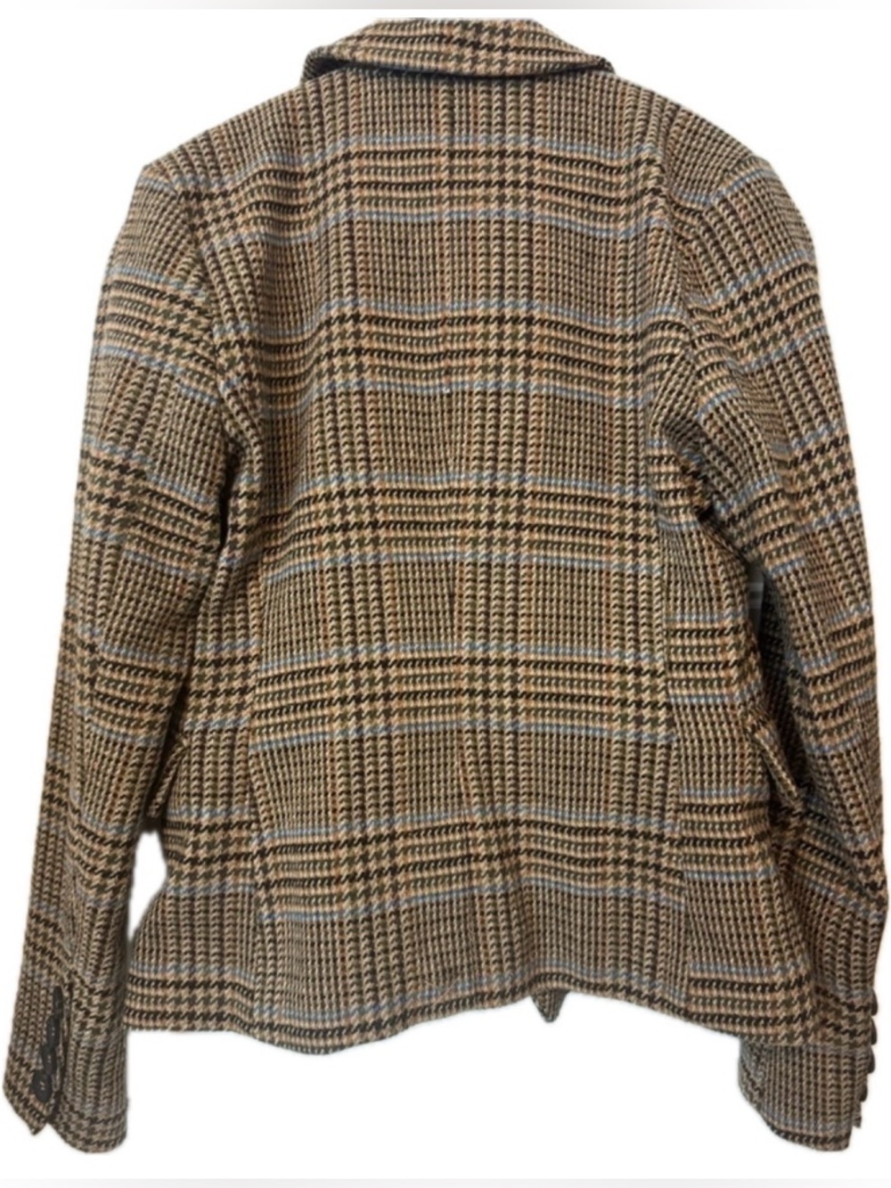 NWT 7 For All Mankind Plaid Double Breasted
Blazer Brown Blue Small Academia - Picture 4 of 9